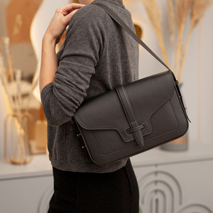 Сумка Universel из кожи теленка, черного цвета