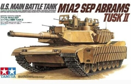 Сборная модель "U.S. Main Battle Tank M1A2 Sep Abrams Tusk II"