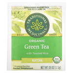 Traditional Medicinals, Органический зеленый чай с обжаренным рисом, матча, 16 чайных пакетиков в упаковке, 24 г (0,85 унции)