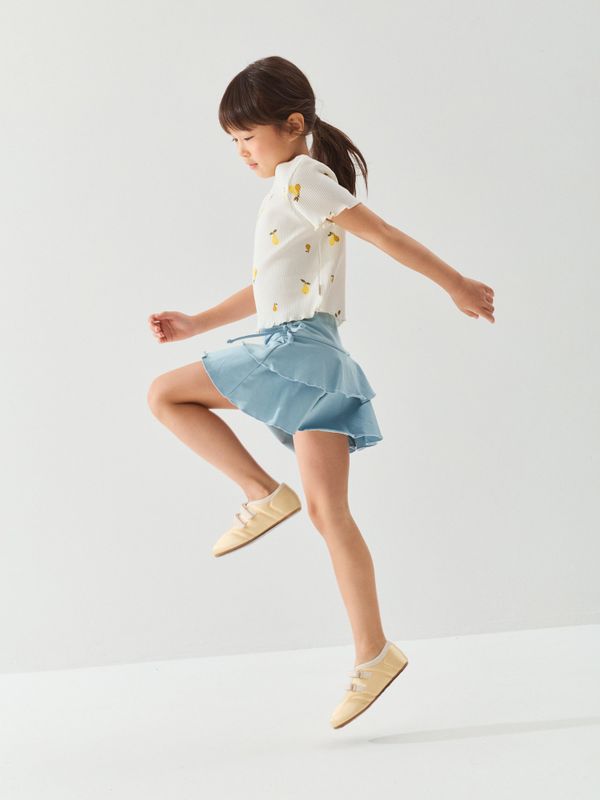 Юбка-шорты с воланом 