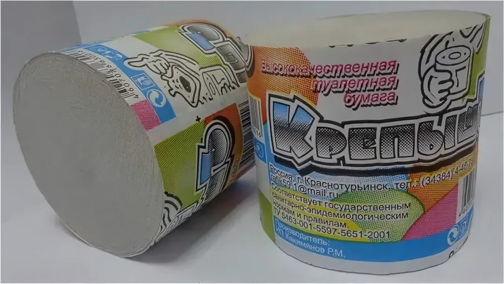 Бумага туалетная СНЕЖОК Крепышь 1 сл., без втулки