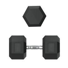 Гантель гексагональная UNIX Fit обрезиненная 37,5 кг / шт.