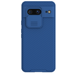 Чехол синего цвета с защитной шторкой для камеры от Nillkin на Google Pixel 8, серия CamShield Pro Case