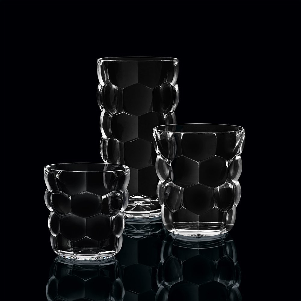 Набор стаканов для воды 2шт 330мл Nachtmann Bubbles с оранжевым донышком