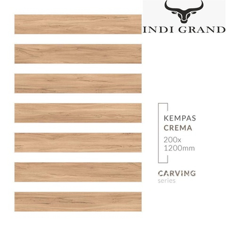 Керамогранит Carving 20x120cm GVT Kempas Crema