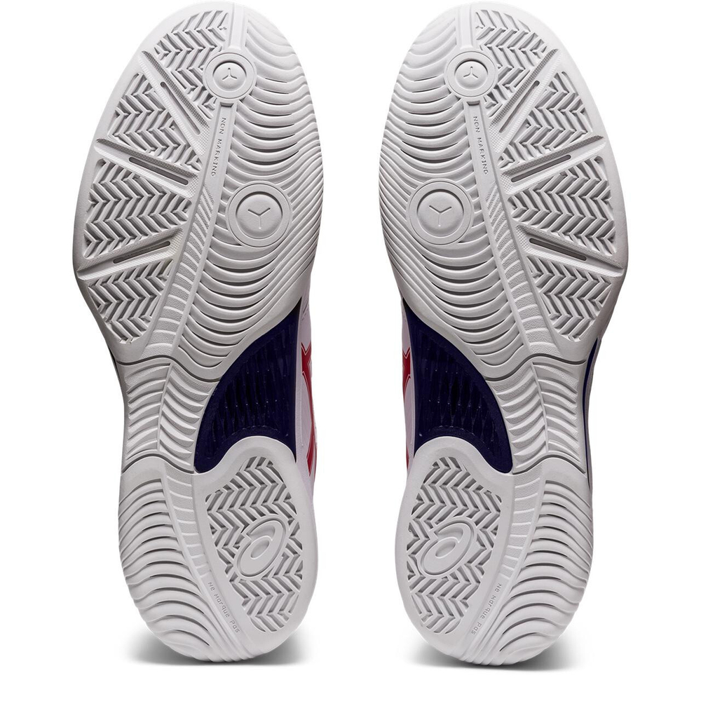 Мужские кроссовки теннисные Asics Gel-Game 8 L.E. - white/classic red