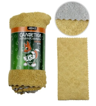 Салфетка микрофибра "Li-Sa" ( 3шт) 30х30см 48342