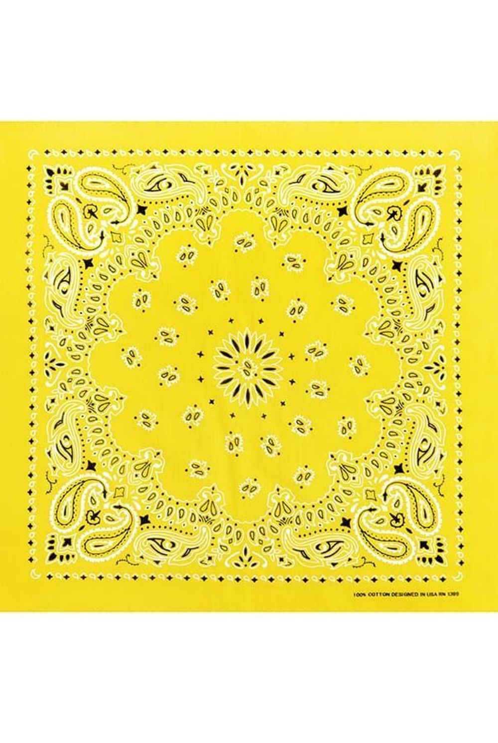 Желтая женская бандана фото