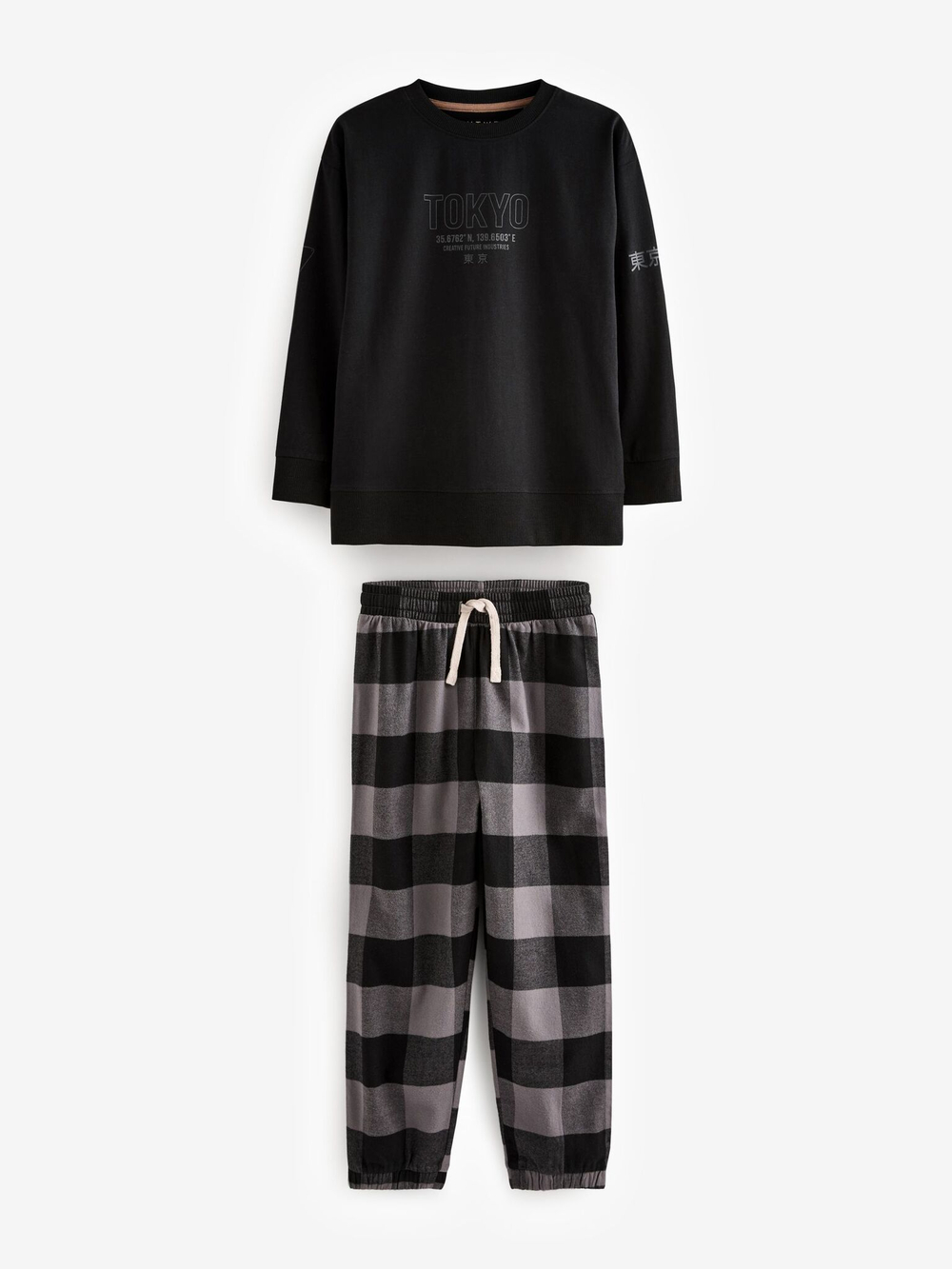 Пижама для мальчика Next B96-776, 3 шт., Бежевый, Черный