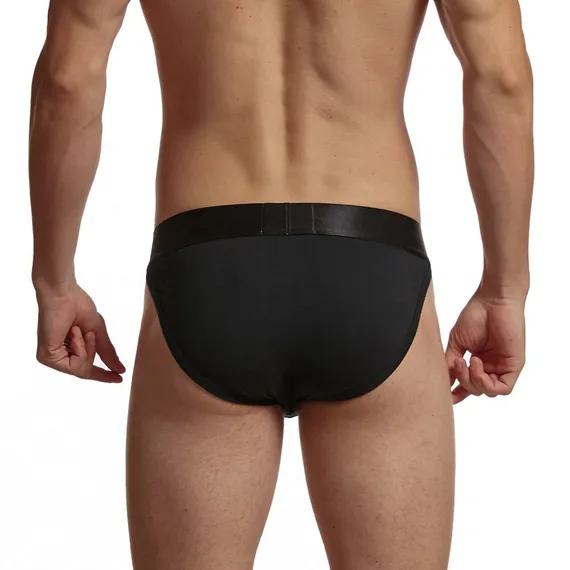 Мужские трусы танга черные JOCKMAIL JM3032-2