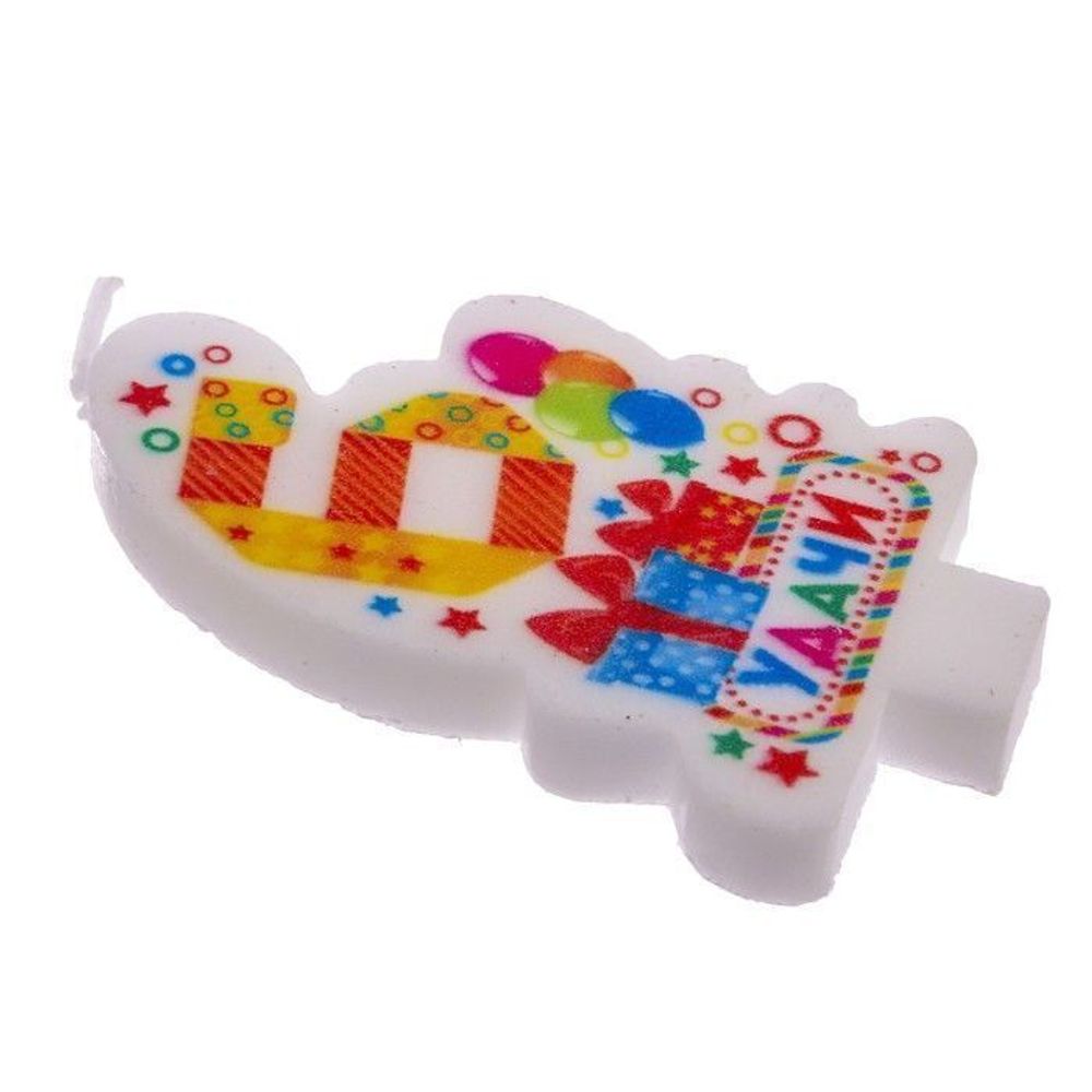 Свеча цифра 6 "Удачи"