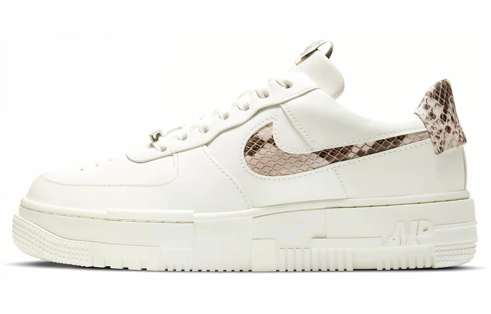 Кроссовки Nike Air Force 1 Pixel Se "Sail Snake" (Женская размерная сетка)