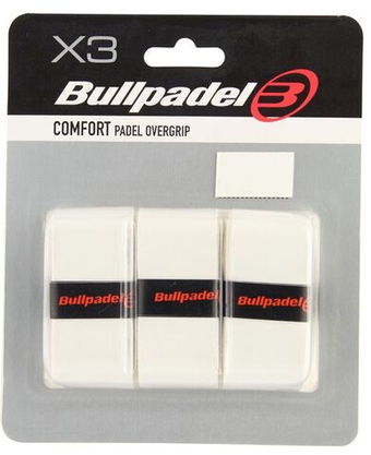 Теннисные намотки Bullpadel Comfort Padel Overgrip GB 1200 3P - blanco