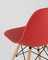 Eames Style DSW красный пластик, стальной каркас, натуральный массив бука
