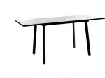 Стол Миллер пластик бабочка раздвижной чёрный (комплект ног №3)