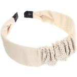 Ободок для волос «МАРЦИПАН», ниона, ширина 2см, микс 6 цветов ( в пакете с подвесом)