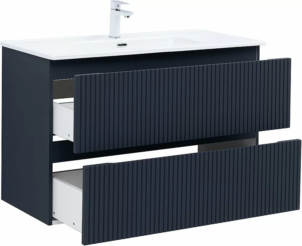 Тумба с раковиной Aquanet Джейн (Flat) 335431/330426 100 маренго