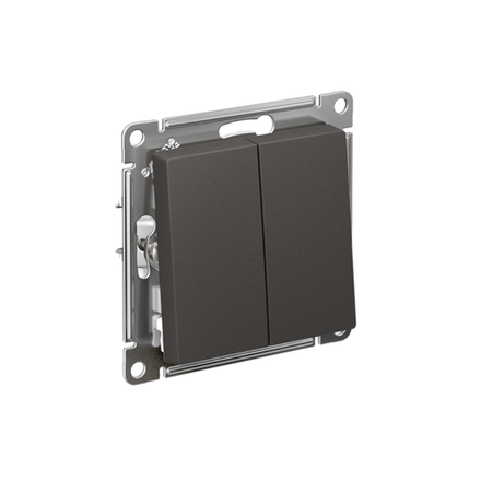 Выключатель 2-кл. AtlasDesign (сх. 5) 10AX механизм базальт SE ATN001451