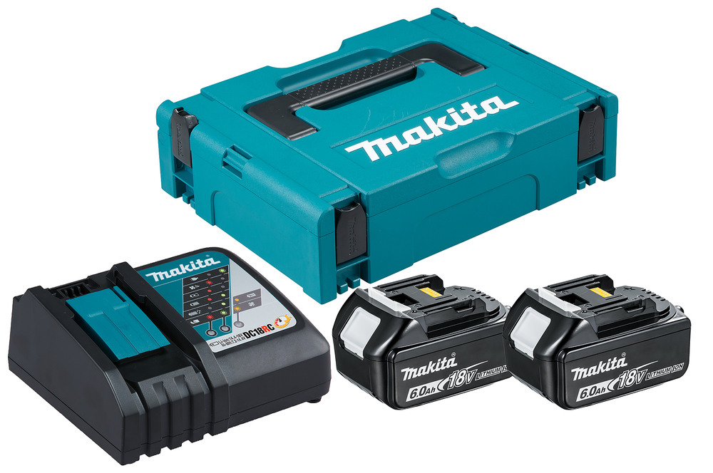Набор PSK MKP1RG182 (BL1860Bx2шт., DC18RC, кейс MAKPAC тип 1) Makita 198118-0 Li-Ion 18 В