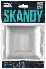 SKANDY Рамка 1-местная SK-F01S серебряный IEK