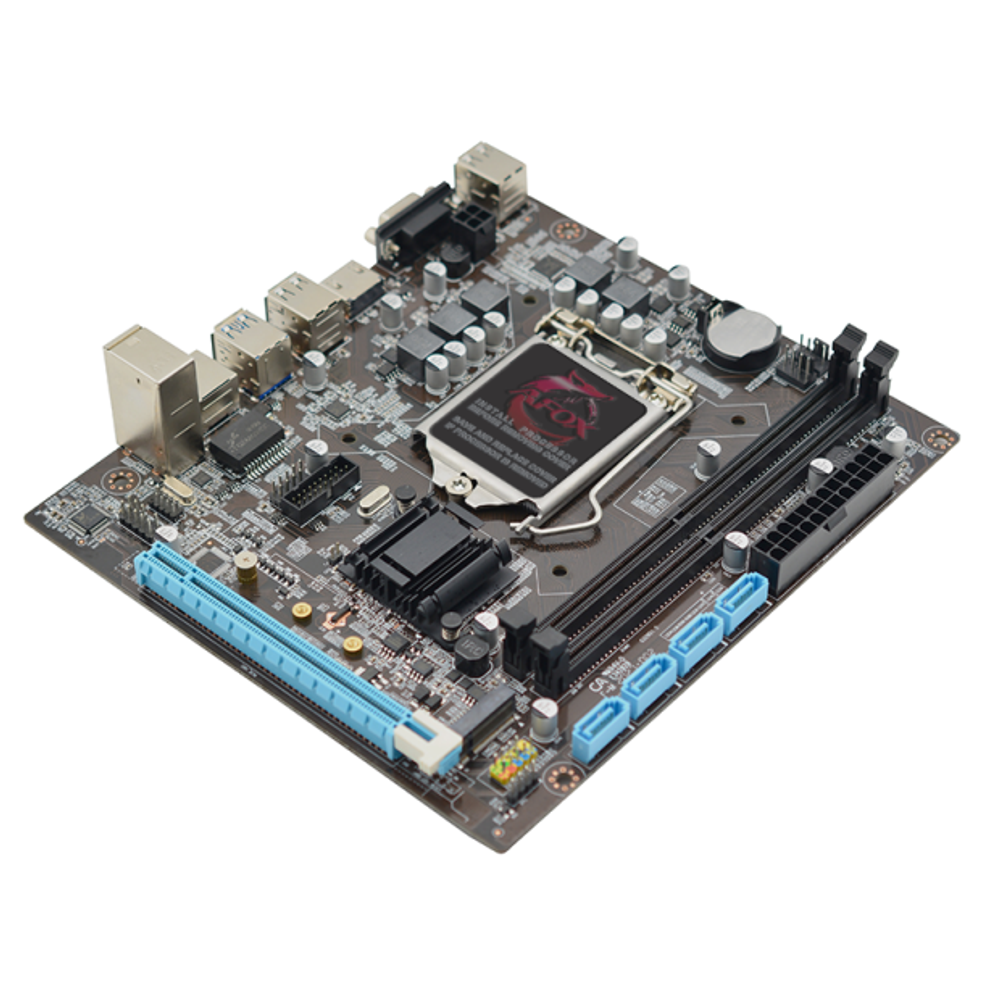 Материнская плата AFOX IH110D4-MA2, Socket1151, mATX, Retail, 2xDDR4, PCIe3.0, 1xM.2, 100LAN, 6xUSB2, 4xUSB3, CPU TDP 95Вт, VGA, HDMI