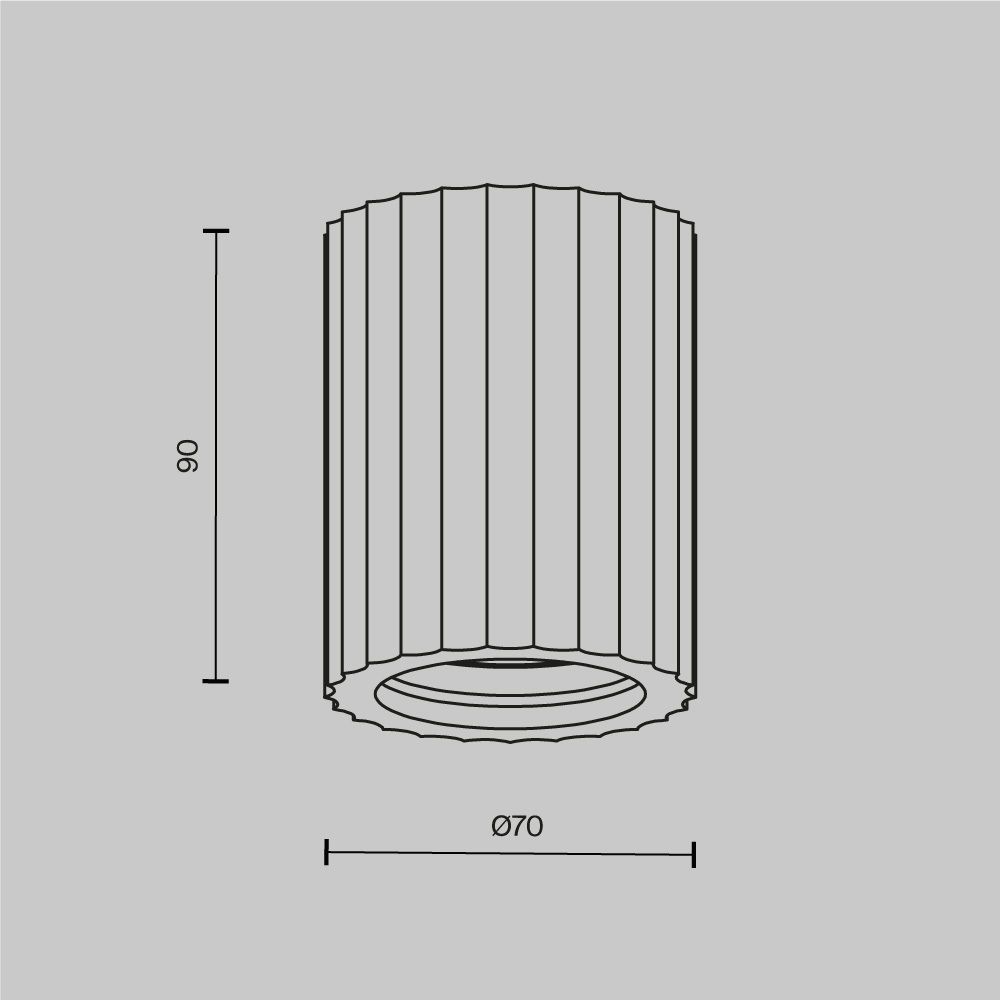 Светильник потолочный Maytoni   C121CL-GU10-W