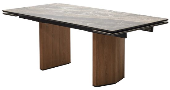 Стол МОЦАРТ 200 AMADEUS POLISHED, керамика / Дуб монтана