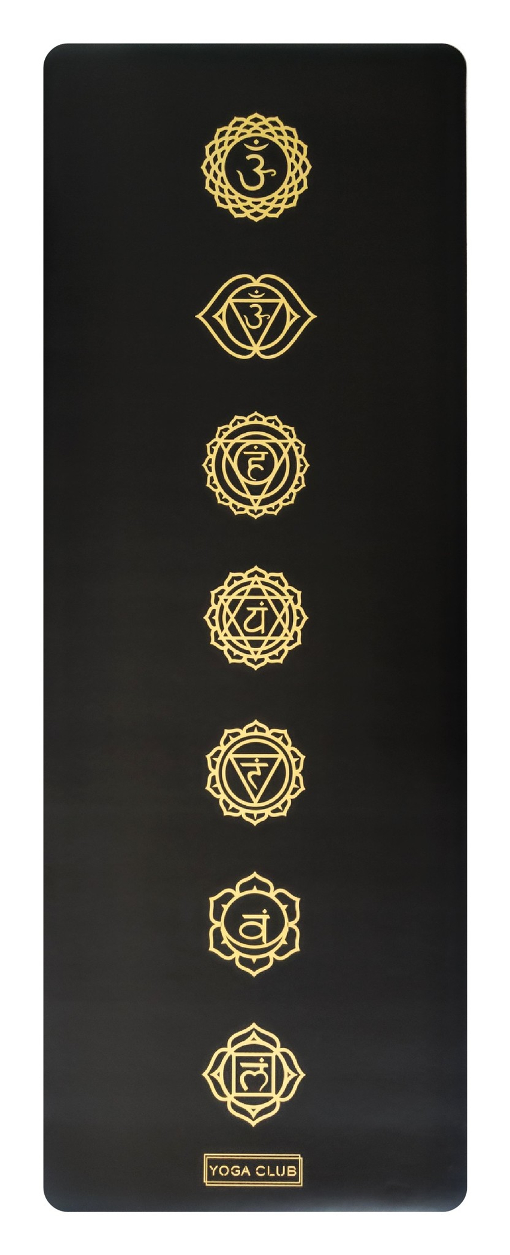 Каучуковый йога коврик Chakras Gold Pro 185*68*0,45 см