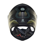 Шлем интеграл Royal Enfield, цвет - черно-желтый матовый, размер - XL (620 мм), арт. RRGHEP000583 (HESS22014MATT BLACK & YELLOW)