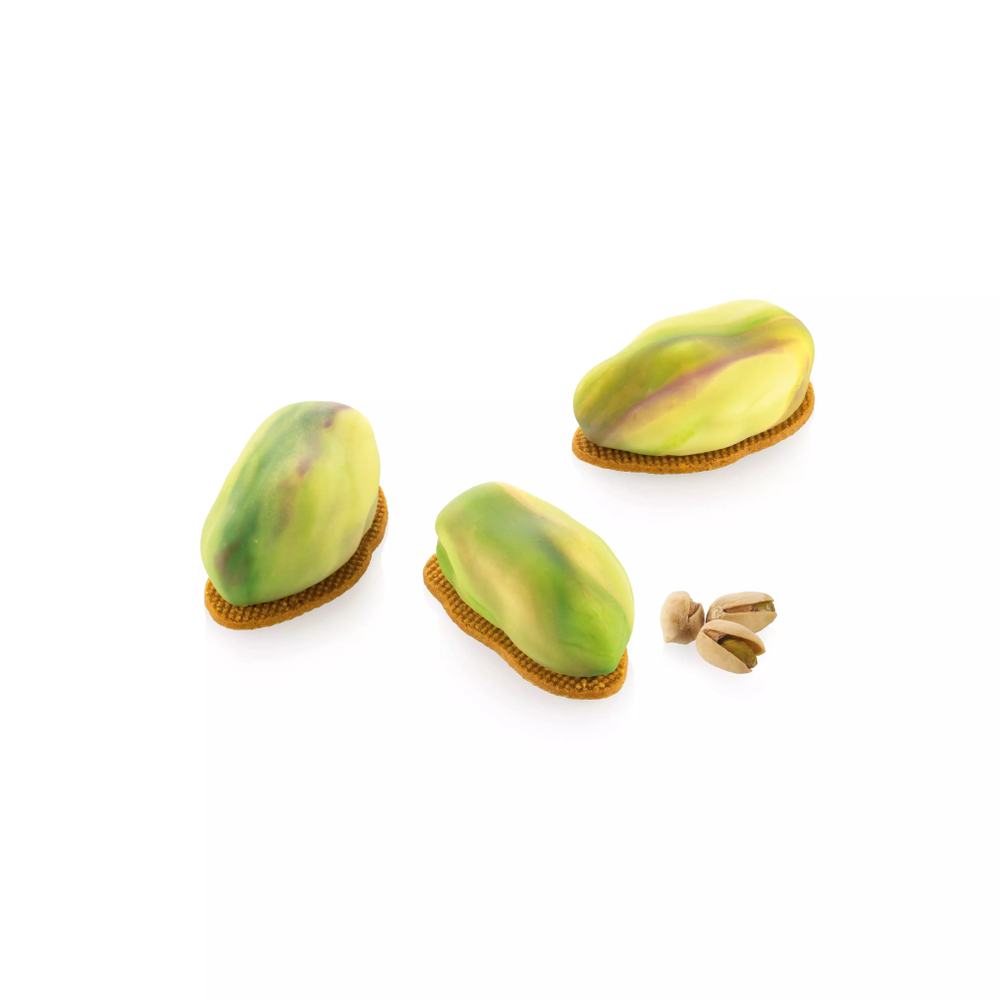 Силиконовая форма с вырубкой «Фисташка» (Pistacchio), 30 мл Silikomart, Италия