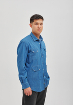 Рубашка мужская Denim BLUE