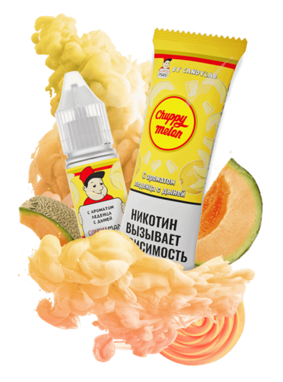 Жидкость (М) CandyMan (10 мл, 15 мг SALT) Chuppy Melon
