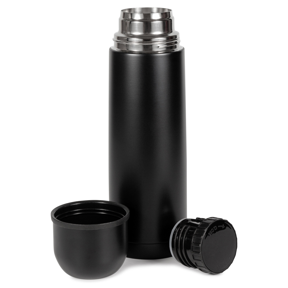 Термос Relaxika 101 (0,75 литра), черный (без лого)