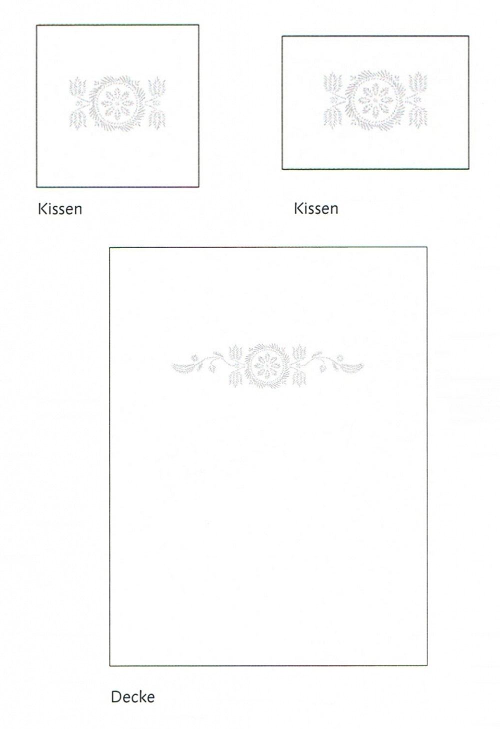 Пододеяльник 135х200 Christian Fischbacher Luxury Nights Crystal 352 Швейцария схема