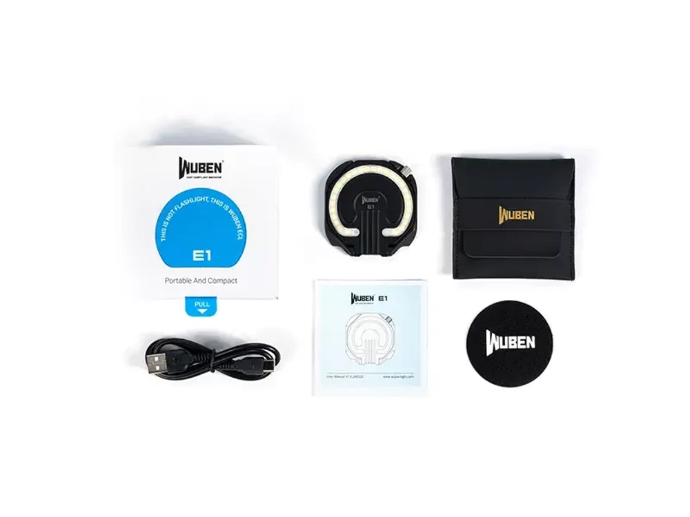 Фонарь для смартфона Wuben E1 Black