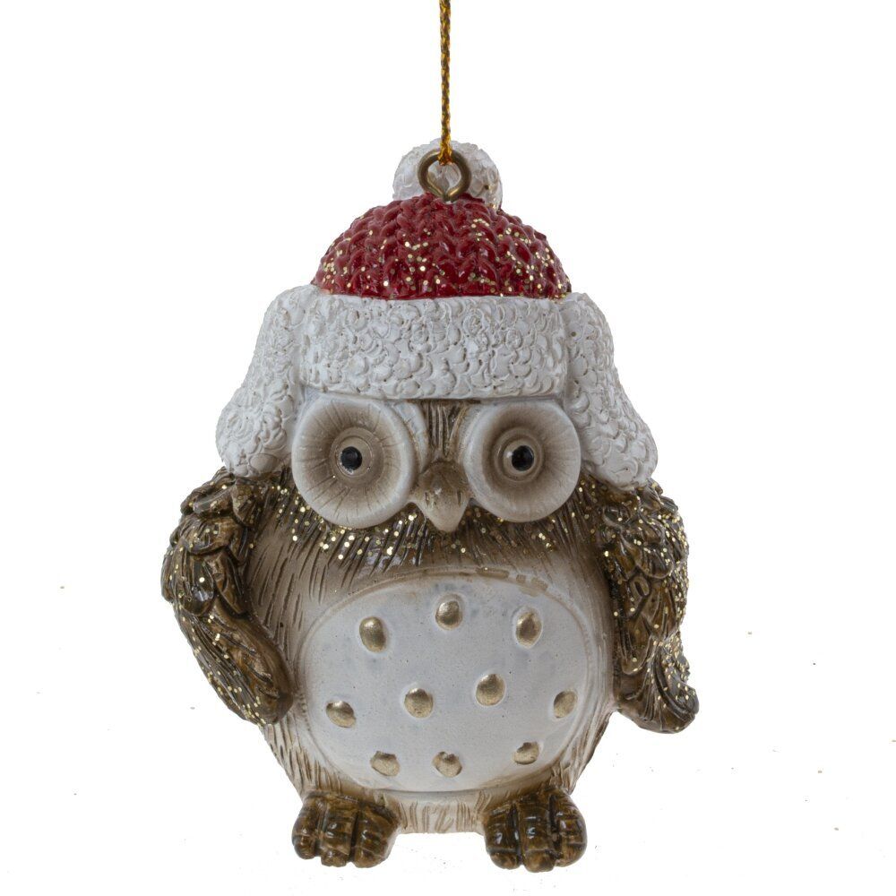GAEM Фигурка декоративная подвесная "Сова", L5 W4 H7 см, 3в.