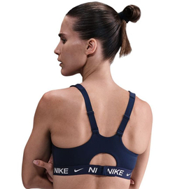 Теннисный бюстгальтер Nike Indy With Strong Support Padded Adjustable Sports - midnight navy/white