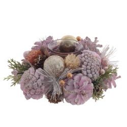 GAEM Подсвечник "Новогодняя композиция", L18 W18 H9 см