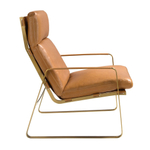 Кресло из кожи цвета Camel 5170