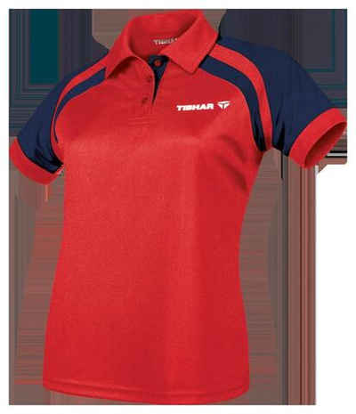 Tibhar Shirt World Lady (Poly) red/navy