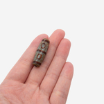 Бусина Дзи "Восемь глаз" из агата, 30*10мм, коричневый