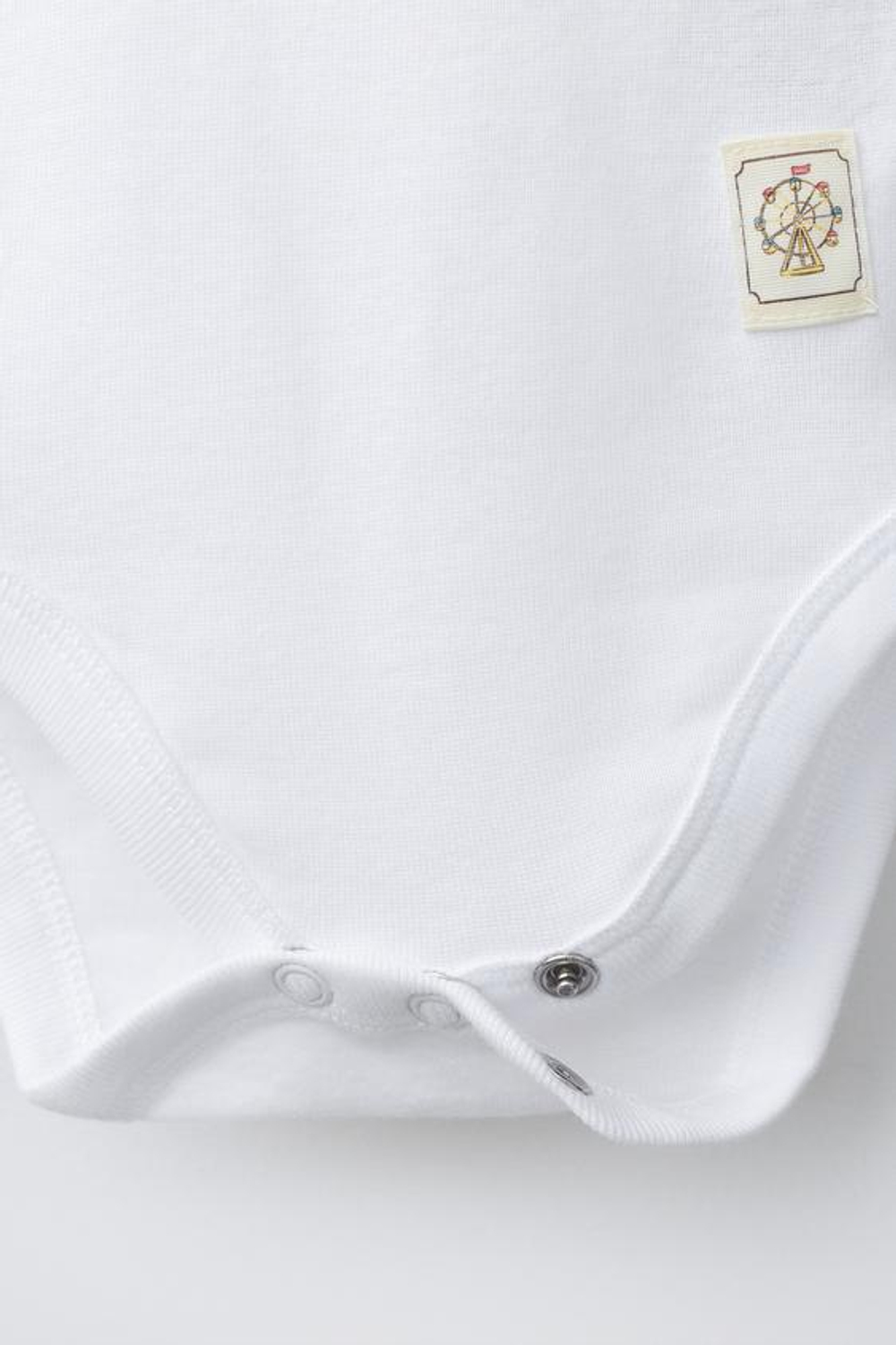 ZARA НАБОР ИЗ ПЯТИ БОДИ С ПРИНТОМ ЦИРКА, ЭКРЮ