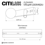 Citilux Декарт CL704451 LED Светильник с выключателем Чёрный+Бронза