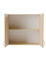 Навесной кухонный шкаф 80 см Венесуэла 2 двери, из массива сосны в лаке