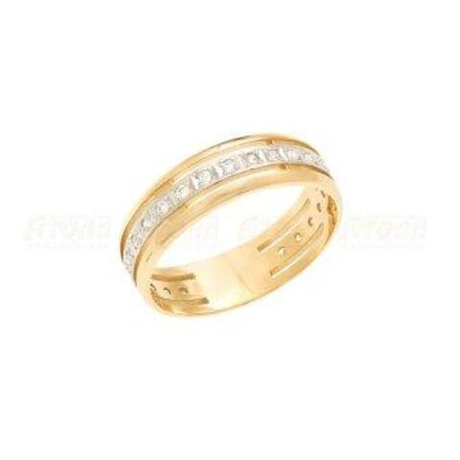 Кольцо из золота с фианитами