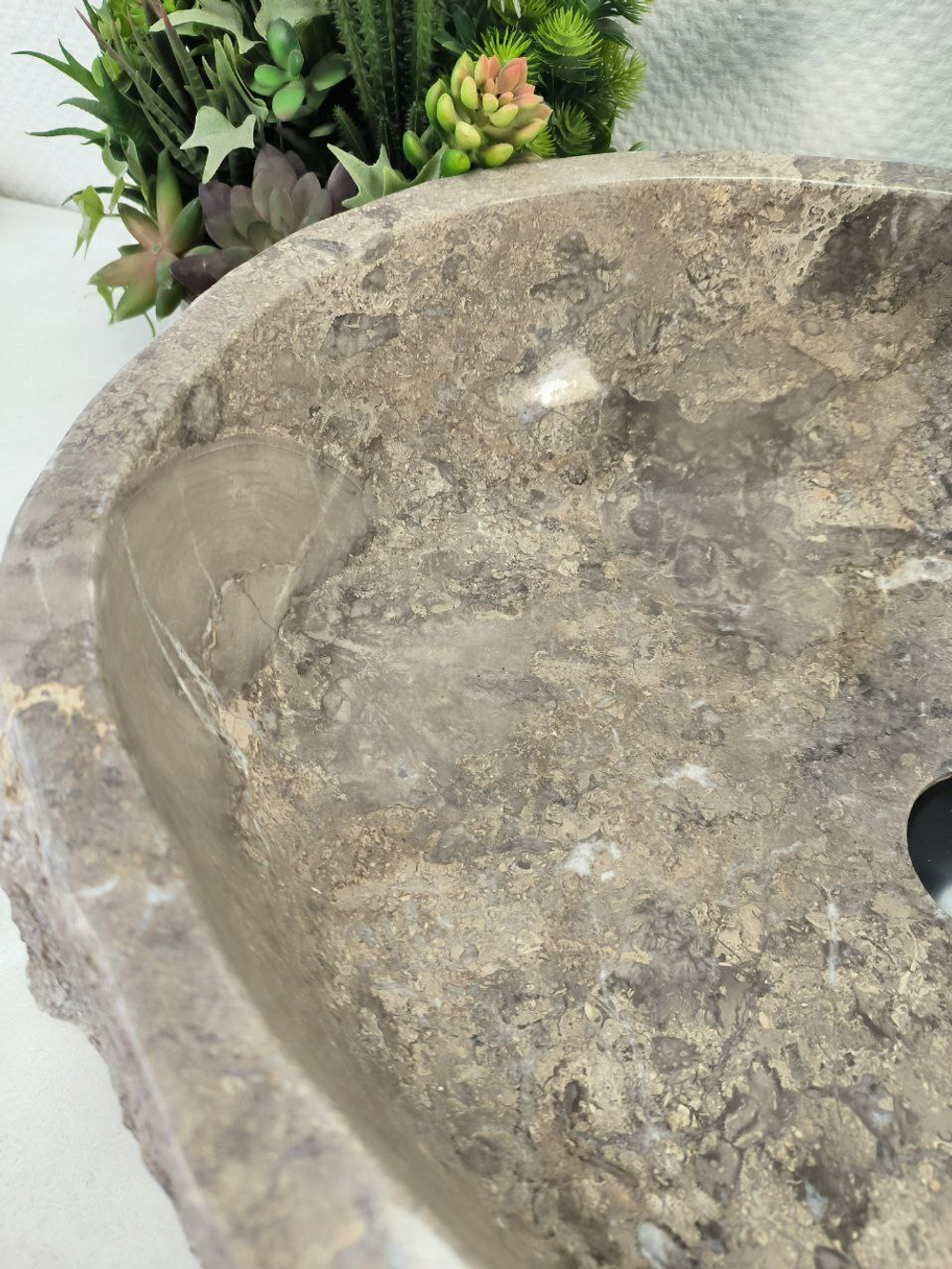 Раковина из мрамора Erozy Grey EM-65097 59*41*15 0888