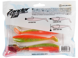 Виброхвост LJ 3D Series Zander Paddle Tail 4.8" (12 см), цвет Z12, 4 шт.