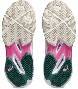 Женские кросовки для Padel Asics Sonicsmash FF - white/jewel green