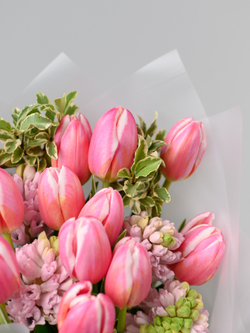 Дуо букет Гиацинты и Тюльпаны