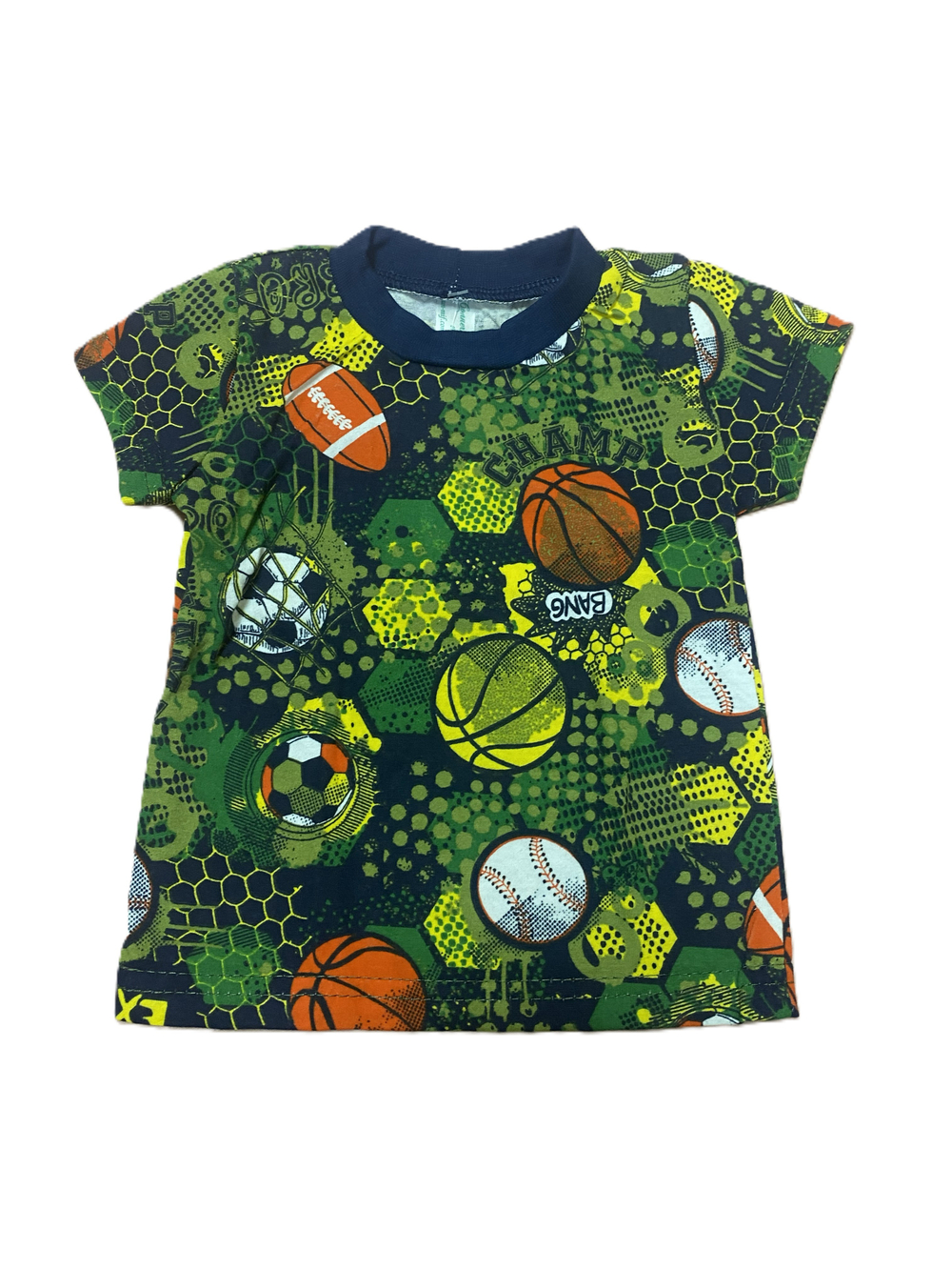 Футболка на мальчика из кулирки (100% хлопок) на рост 62 см